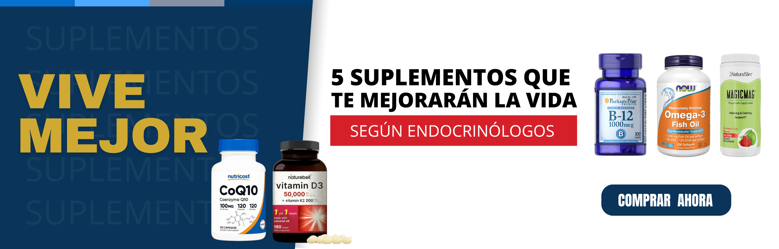 5 SUPLEMENTOS QUE TE MEJORARÁN LA VIDA
