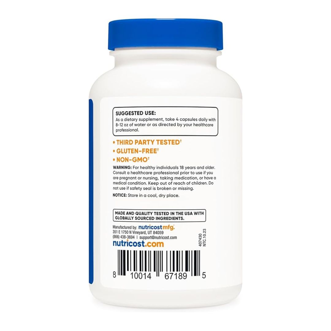 Nutricost, Citrato de magnesio, 240 cápsulas (105 mg por cápsula) 3