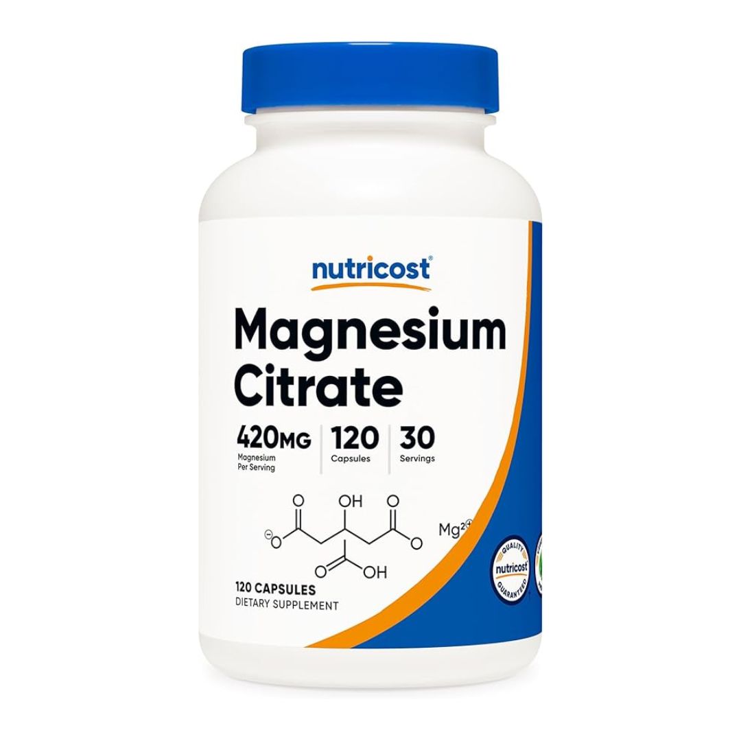 Nutricost, Citrato de magnesio, 240 cápsulas (105 mg por cápsula)